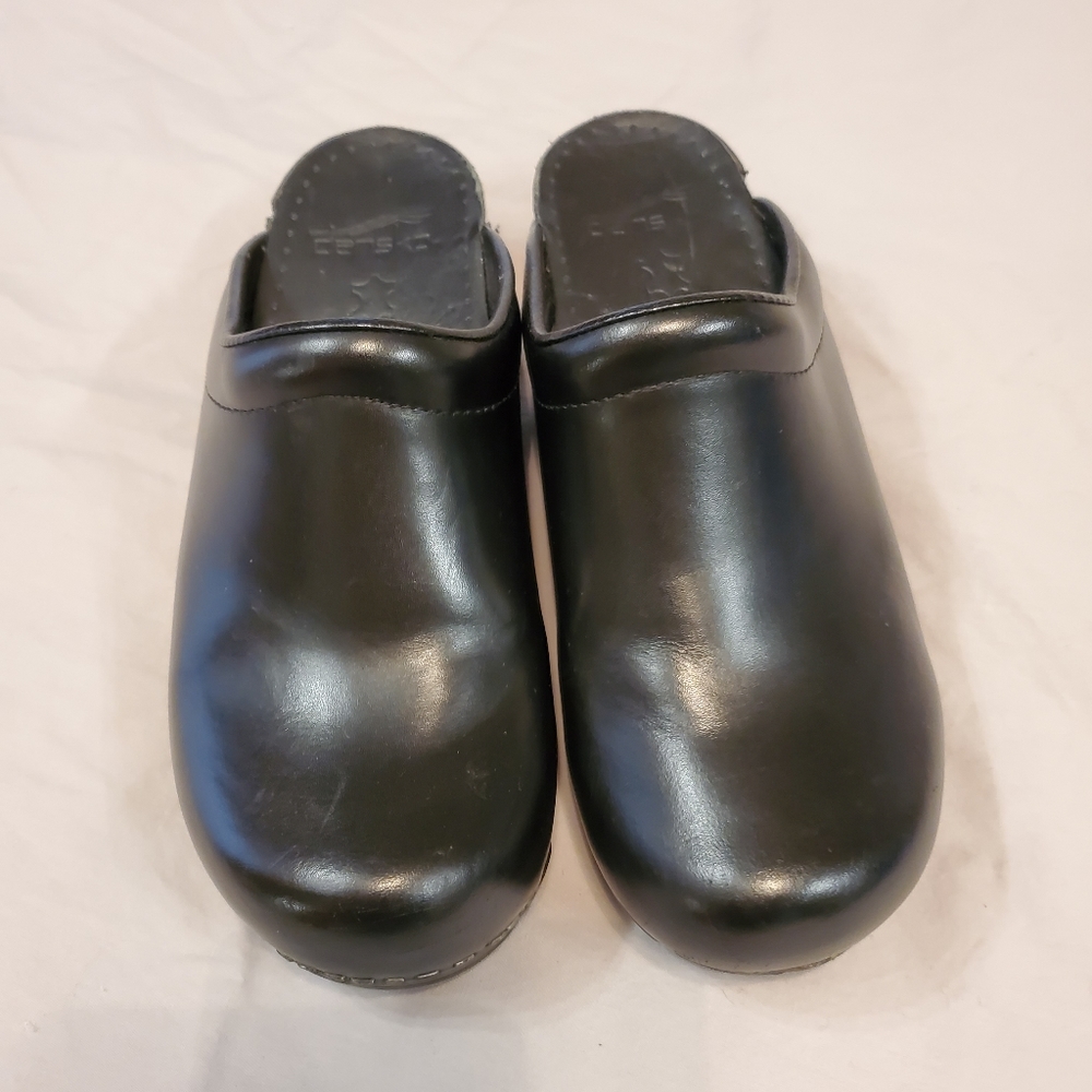 Dansko black clogs 38